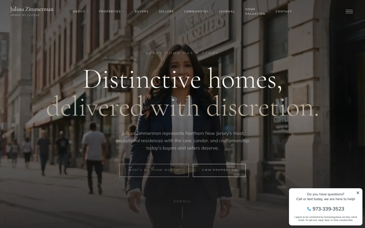The Homes by Julissa website, built by Selah Creative